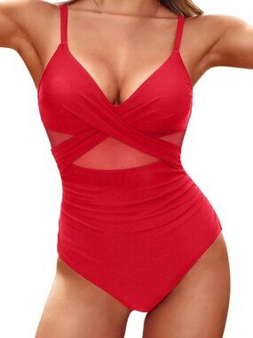 Mesh Cut Out Swimsuit
